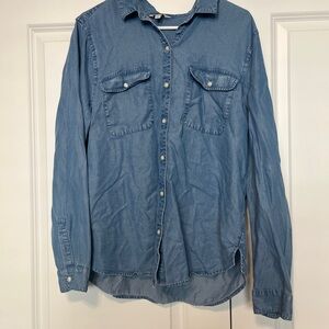 Blue chambray Denim Shirt